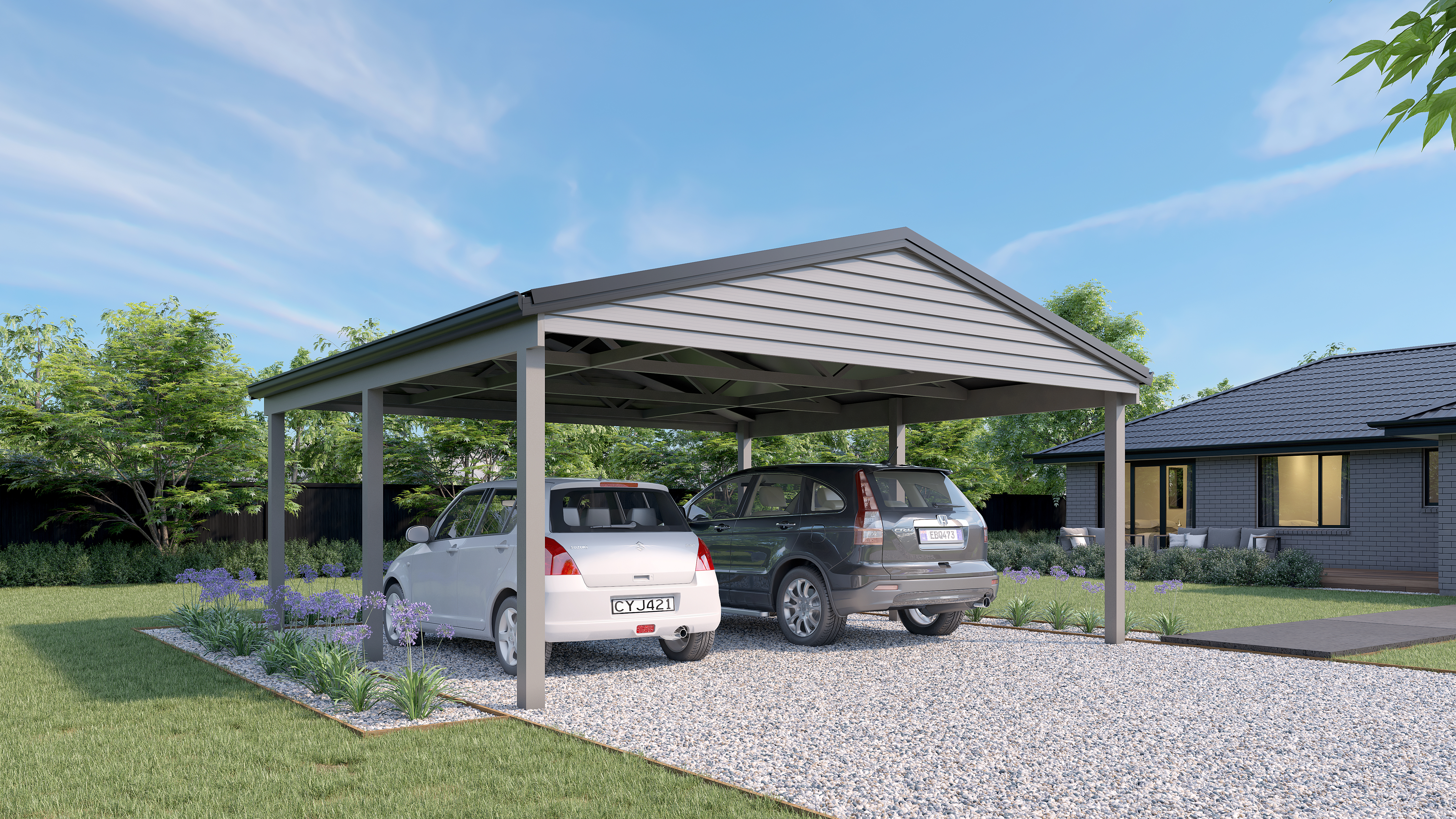 20 10 30 Ideal Carport 6x6 01