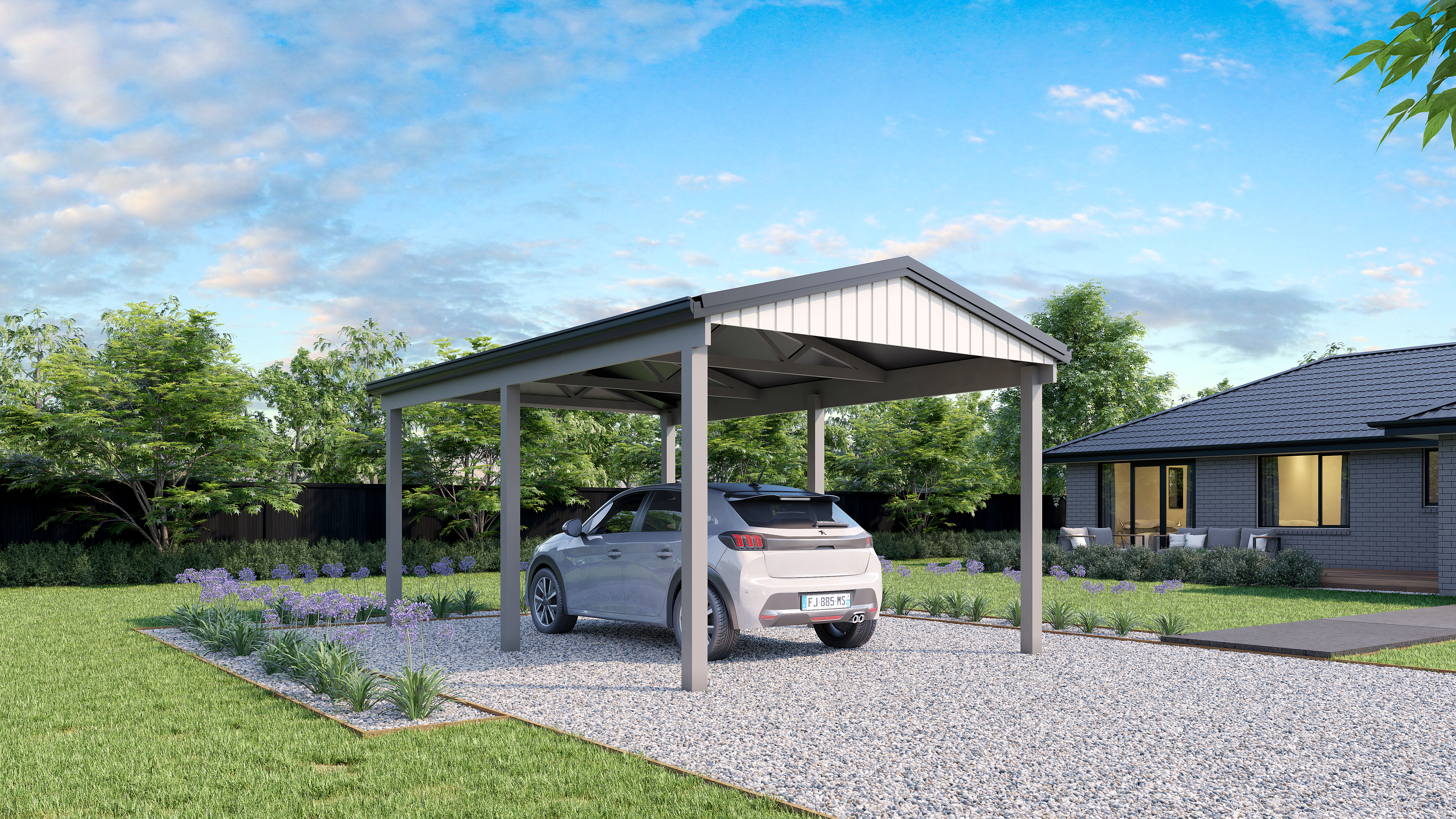 22 05 31 Ideal Gable Carport   6x3 01