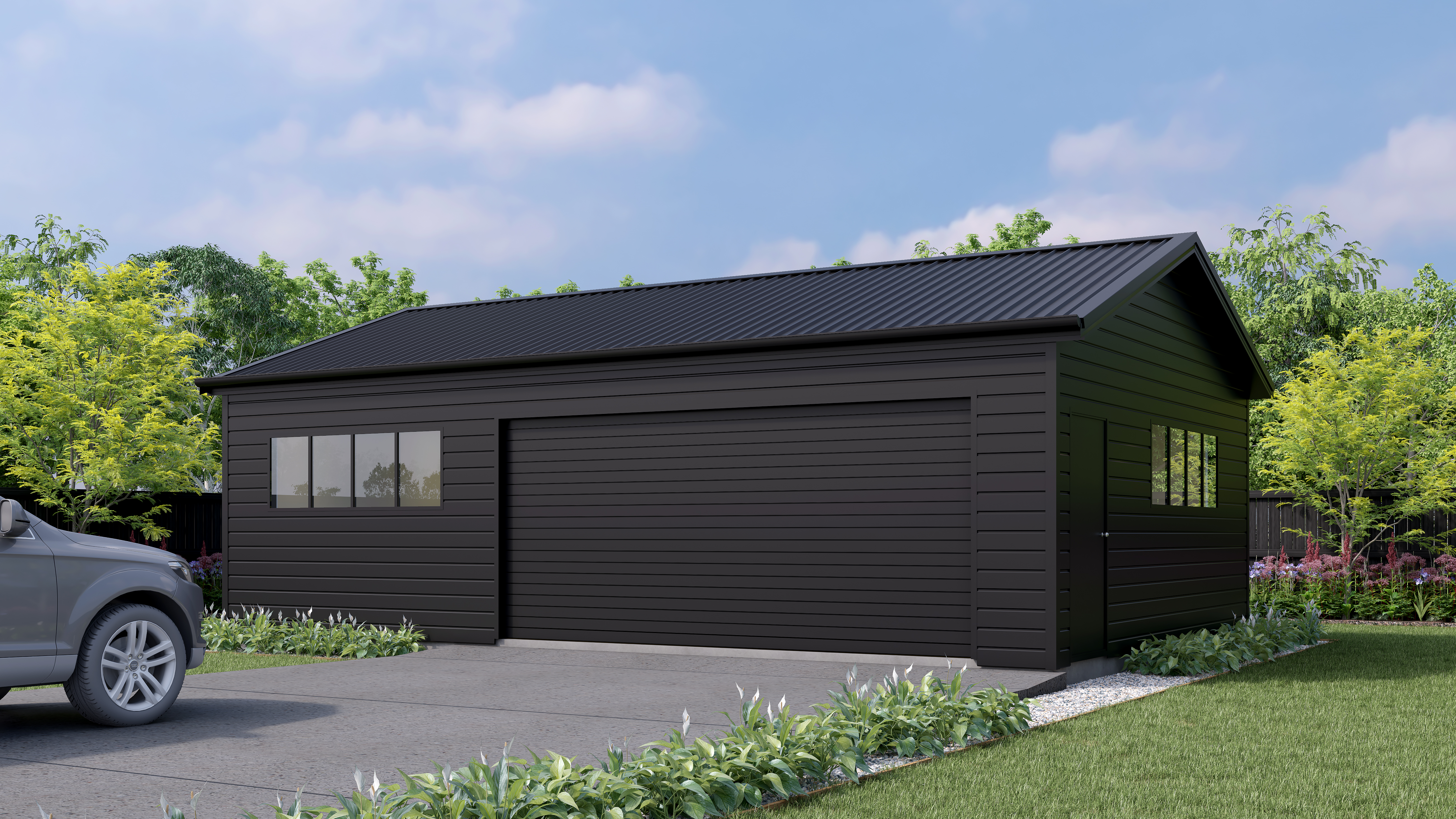 23 02 20 Ideal Garage 9x6 01 Ebony