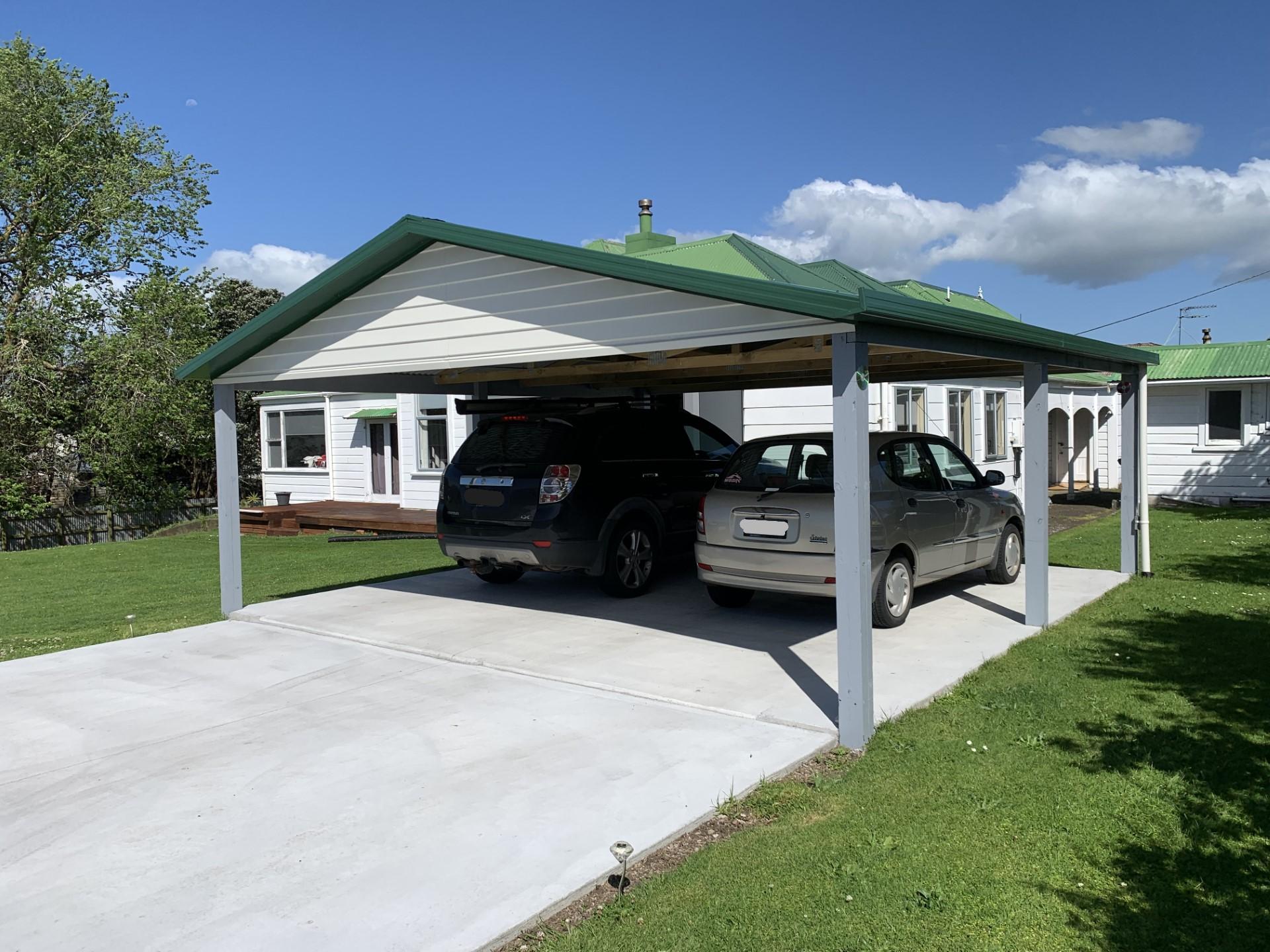 Double Timber Carport 